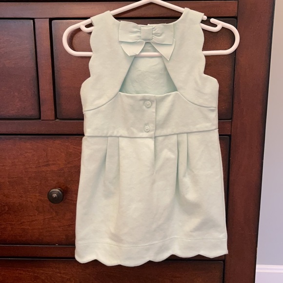 Janie and Jack Mint Scalloped Keyhole Dress - Picture 2 of 7